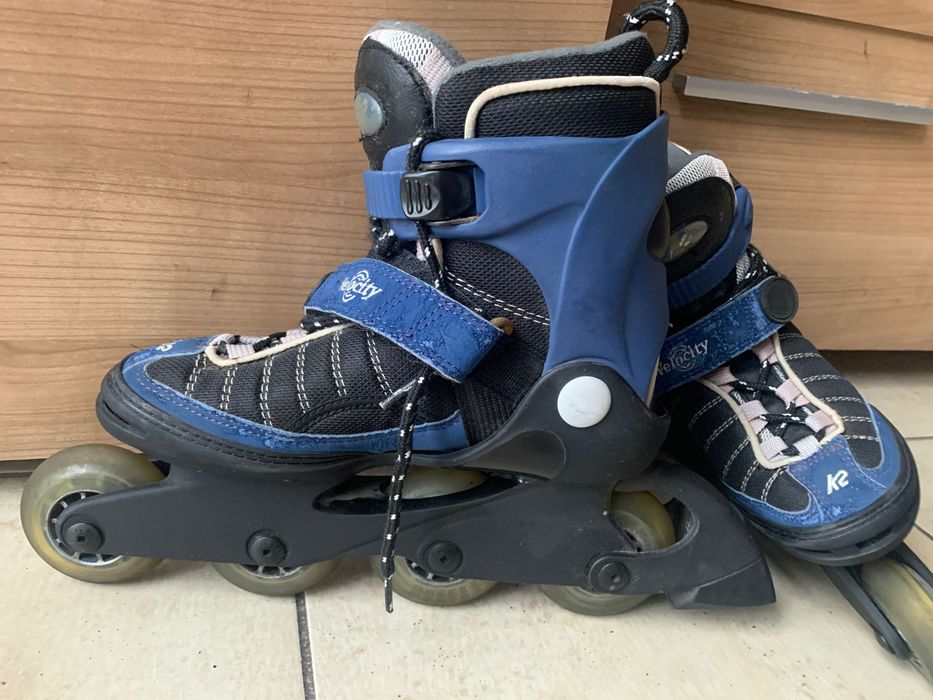Rolki K2 exo tech roz. 36 w. 23 cm velocity 76 mm dobry stan