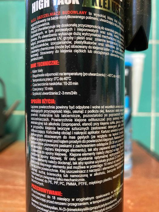 Klej uszczelniacz budowlany SpiderGlue HIGH TACK EXTREME
