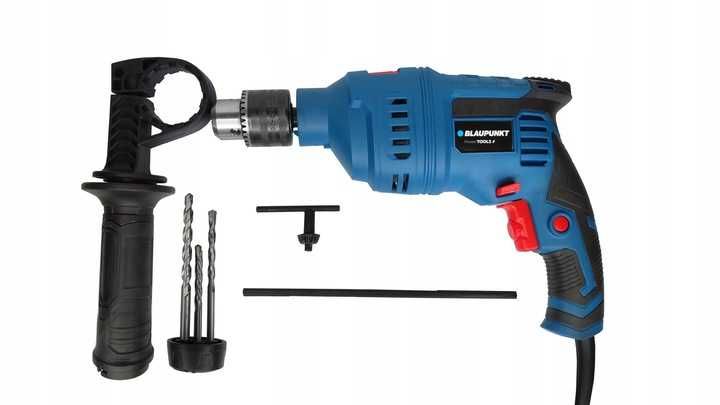 Wiertarka udarowa 900 W 4 Wiertła Walizka Blaupunkt ID8010
