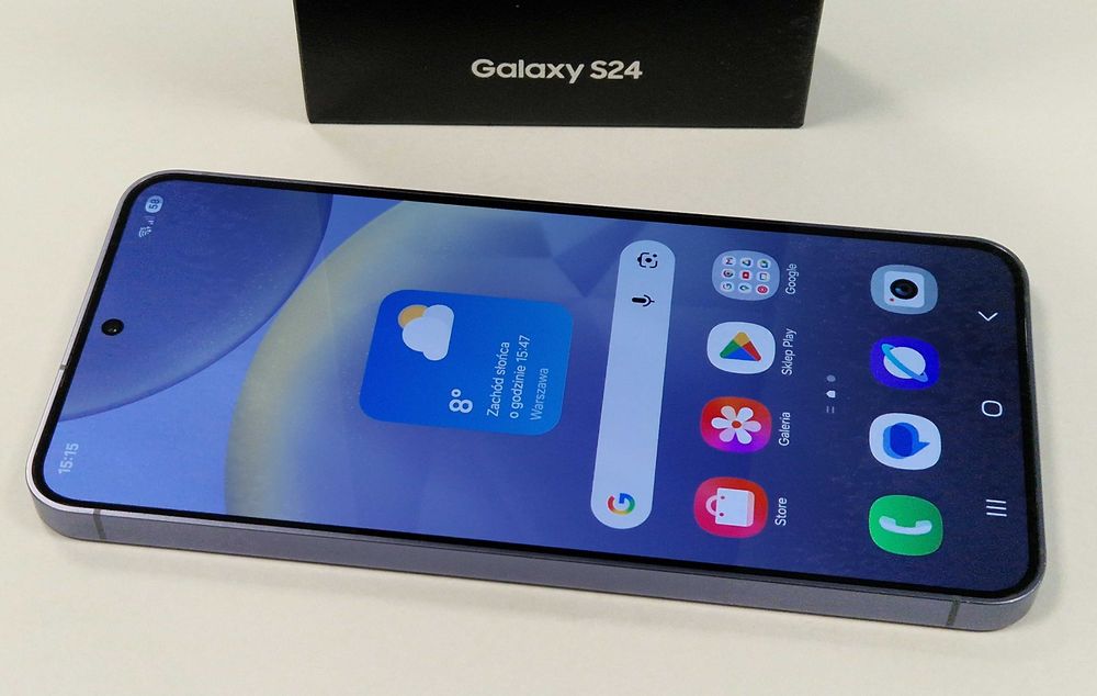 Samsung Galaxy S24 128gb Cobalt Violet stan bdb komplet