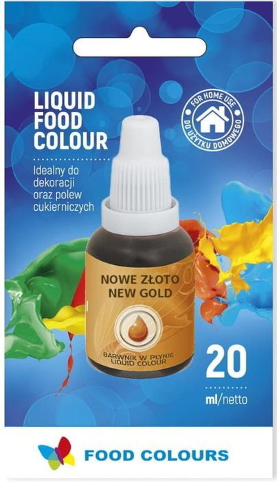 Barwnik Spożywczy W Płynie - Nowe Złoto - 20Ml