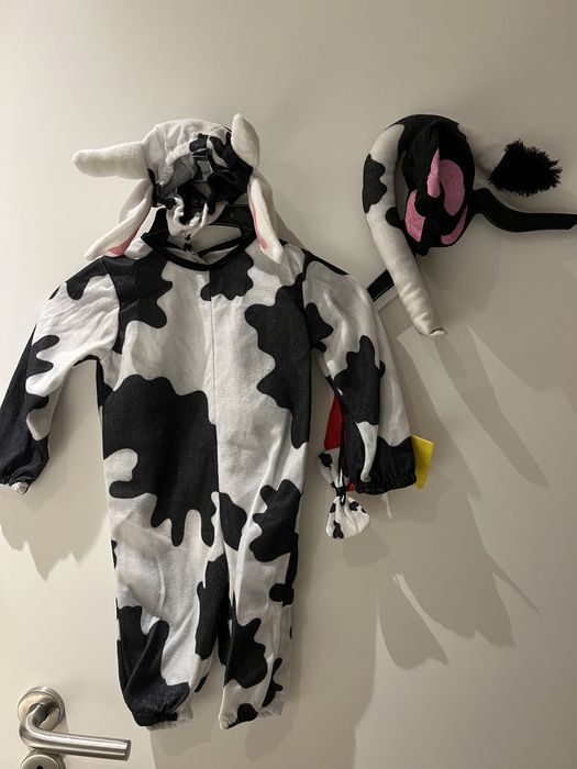 Disfarce Bébe - Difarce vaca 6 - 12 meses