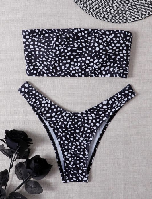 Komplet bikini opalacz animal print L