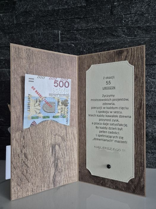 Kartka 18/30/40/50/55/60/65 dla stolarza, urodziny, stolarz,