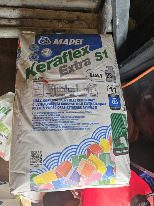 MAPEI Klej do płytek Keraflex BIAŁY EXTRA S1 23kg