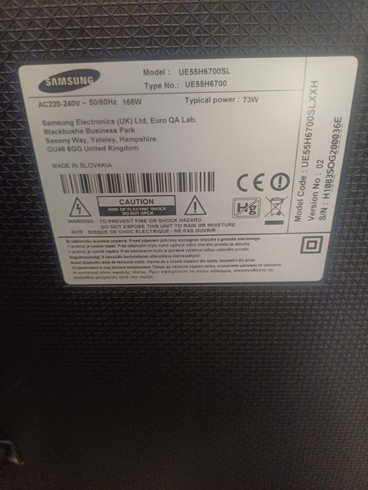 Matryca telewizora Samsung 55"