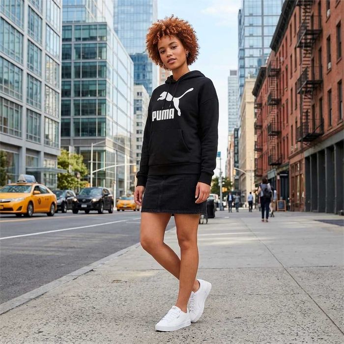 Puma Classics Logo Pull Over Hoodie