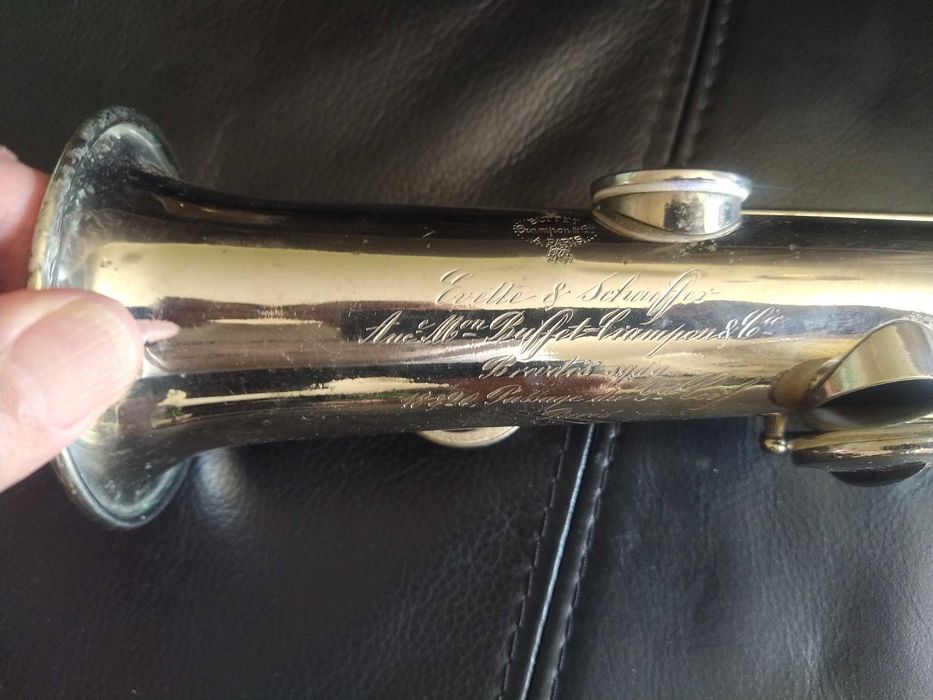Saxofone soprano Buffet Crampon, Evette & Schaeffer, ano 1910/1920