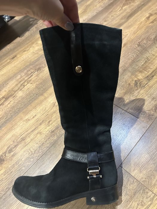 Сапоги наьуральний замш