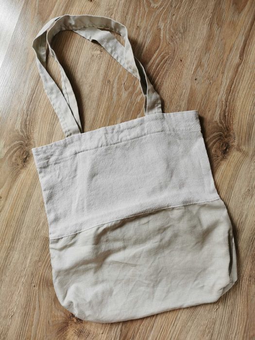 Torba płócienna z kieszonką boho