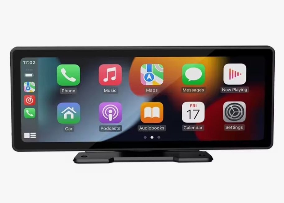 Ecrã rádio carplay e android auto bluetooth para qualquer carro