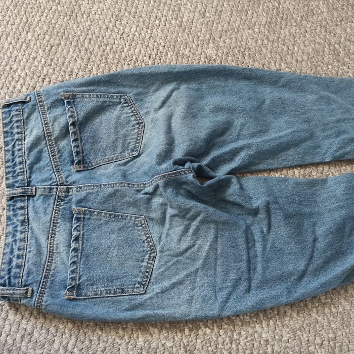 Spodnie jeansowe Denim hight waist print  36