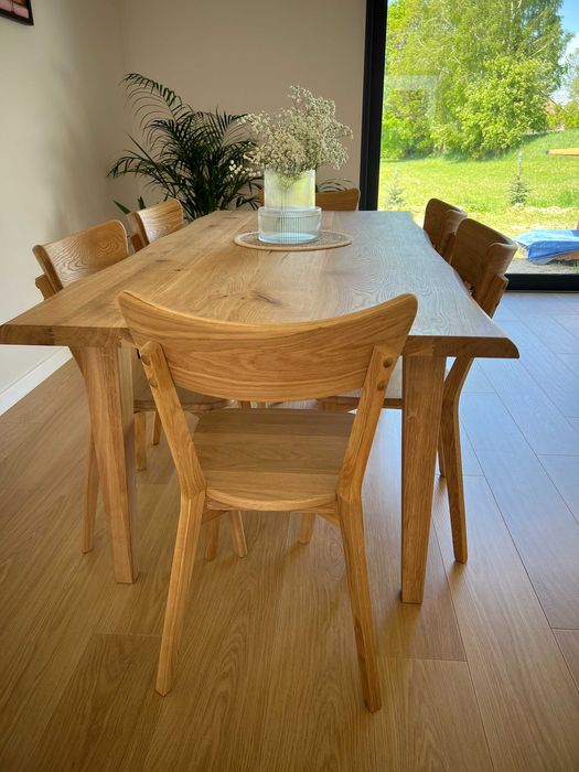 Stół dębowy z litego drewna rozkładany producent