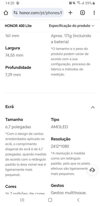 Honor lite 400 5g 256g