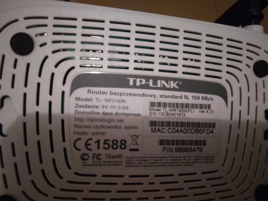 Router bezprzewodowy TP-link TL-WR841N