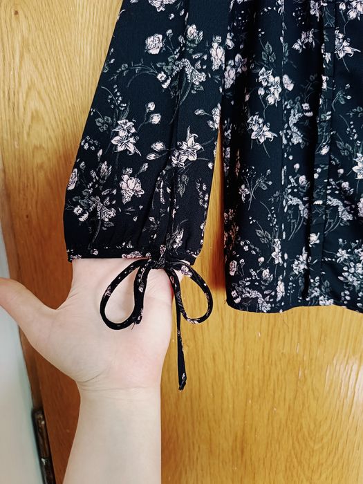 Bluzka w kwiaty 3/4 rekaw idealna na lato