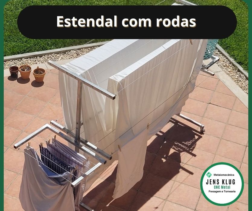 Estendal de roupa em Tubo galvanizado
