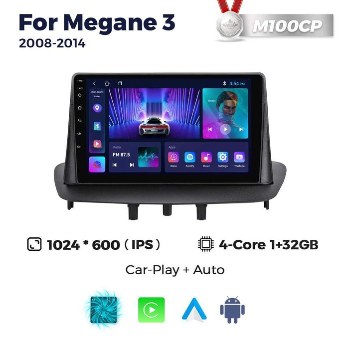 Штатна магнітола Renault Megane 3 android GPS рено меган