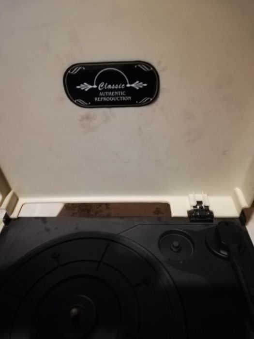 Antigo leitor de discos