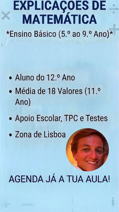 Mathematics Tutoring - Basic Education (Lisbon)