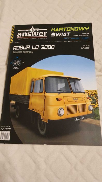 model kartonowy ciężarówki ROBUR LD 3000