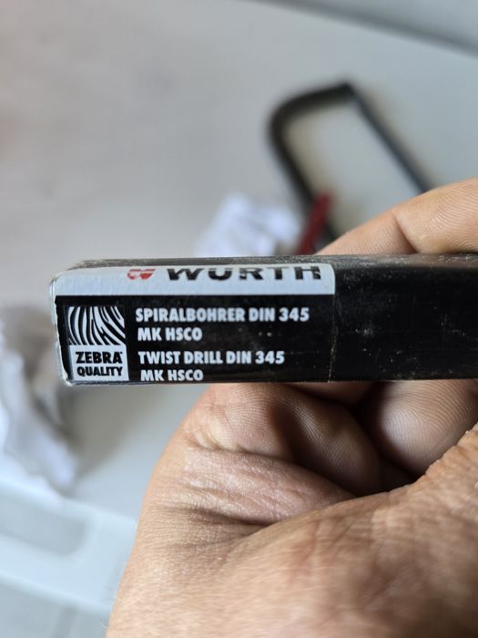 broca helicoidal Würth Zebra Quality HSCo, Ø13 mm, DIN 345, cone Morse MK1.