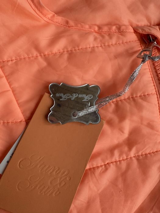 Курточка нова для підлітка або жінки xs s коралова яскрава легка