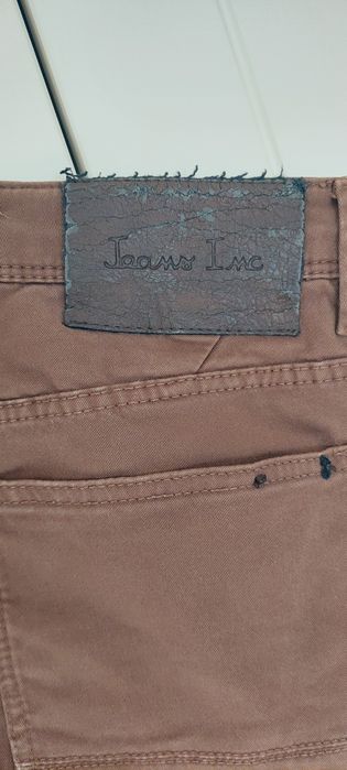 Calças Sarja Castanha Homem Suits Inc