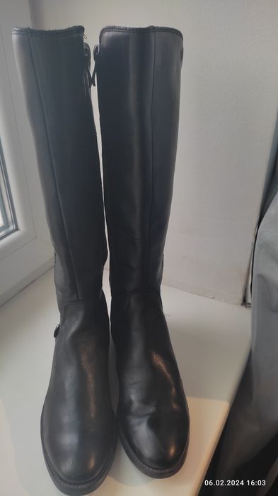 Сапоги кожаные осенние Caprice