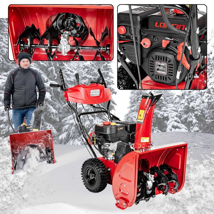 Odśnieżarka spalinowa Cedrus SB61-E Loncin LC170FDS, rozrusznik elektryczny