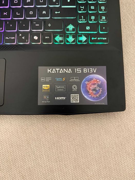 MSI Katana 15 B13V | i7 | RTX 4070 8GB | 16GB DDR5 | 144Hz | Новенький