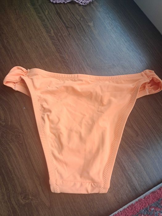 Pomarańczowe majtki kąpielowe damskie rozm. S