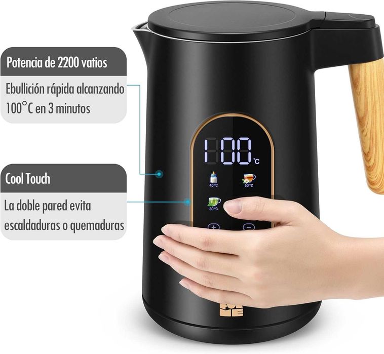 Cafeteira elétrica de aço inoxidável 1,7 l ForMe