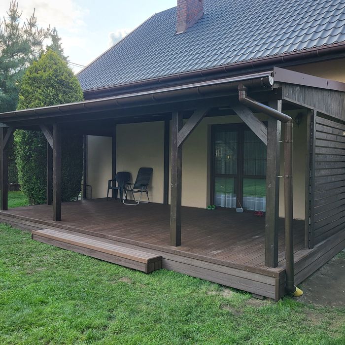 Budowa tarasów, pergoli, wiat garażowych.