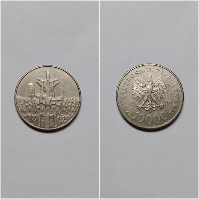 Moneta Solidarność 10000zł 1990r.