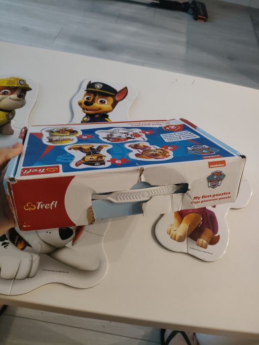 Puzzle 2+ Trefl Psi patrol 4 układanki + zwierzątka 3-6 elementów