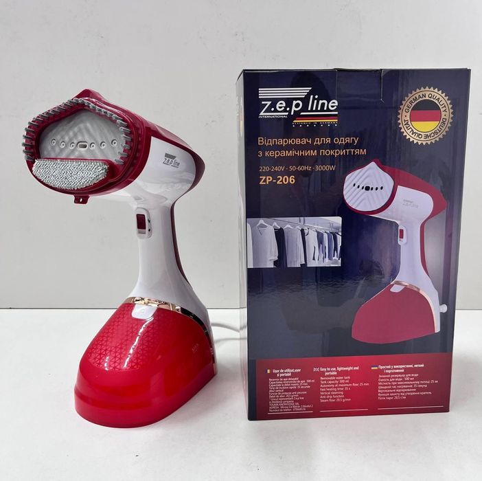 Потужний відпарювач!! Zepline ZP-206, 3000 Вт. керамічне покриття