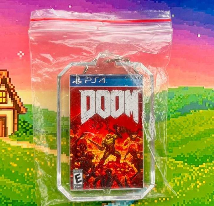 Brelok DOOM - mini okładka gry PS4