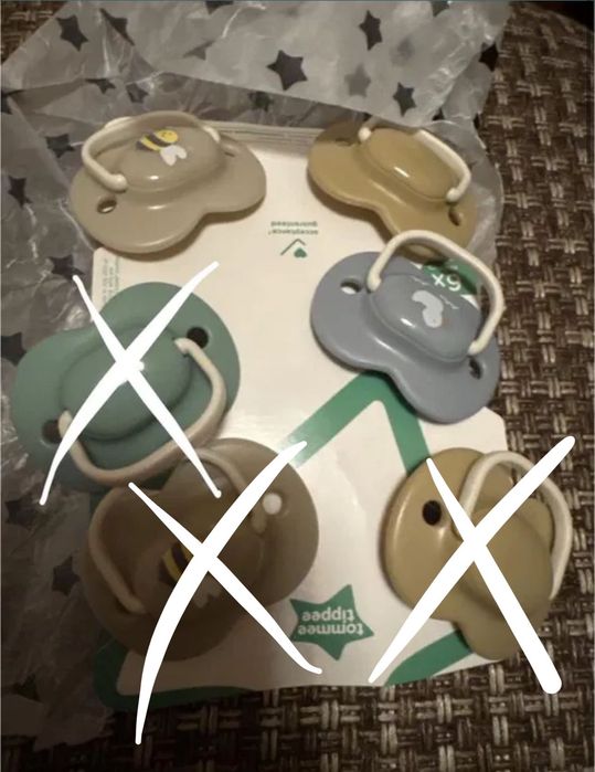 Нові пустушки Tommee Tippee 18-36 месяца турники пустышки ночные денні