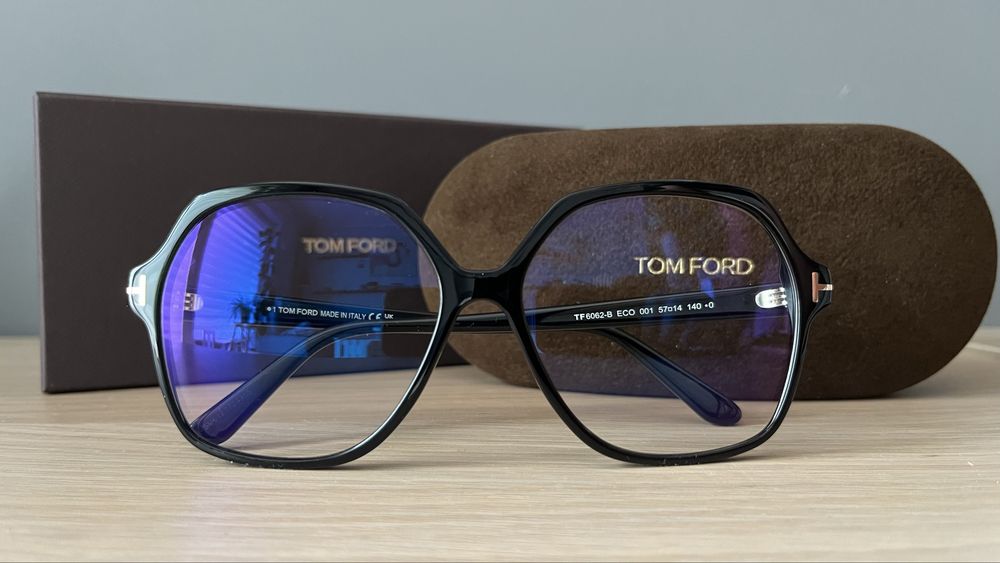 Tom Ford TF6062-B – oprawki z soczewkami JZO Blue UV PRO („zerówki”)