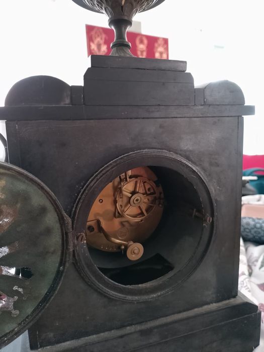 Antique French MARBLE clock from 1889