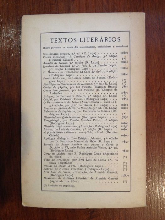 Poetas do século XVIII (Árcades e Pré-românticos)