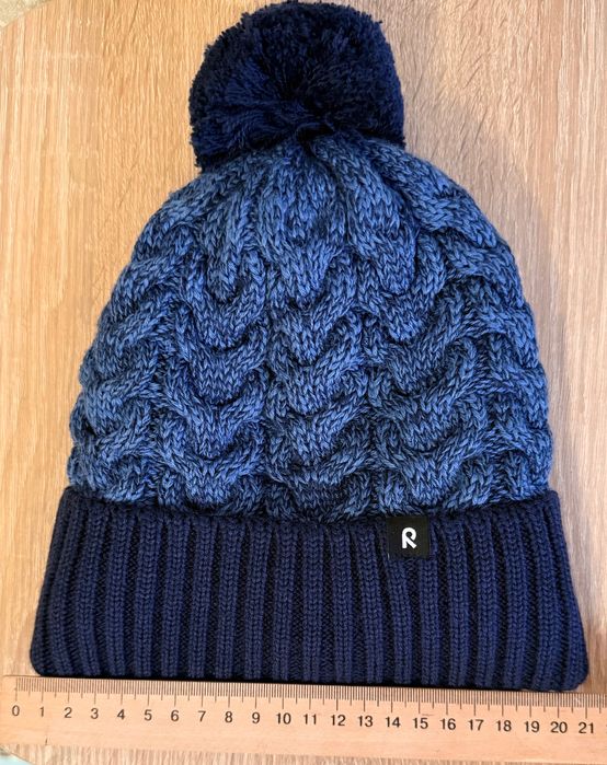 Дитяча зимова шапка біні Reima Routii, р.48/50,вік 1-4 роки, 50% вовни