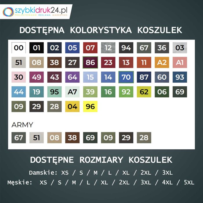 Koszulka, T-shirt - nadruk STRAŻ z TWOIM LOGIEM - OSP / PSP