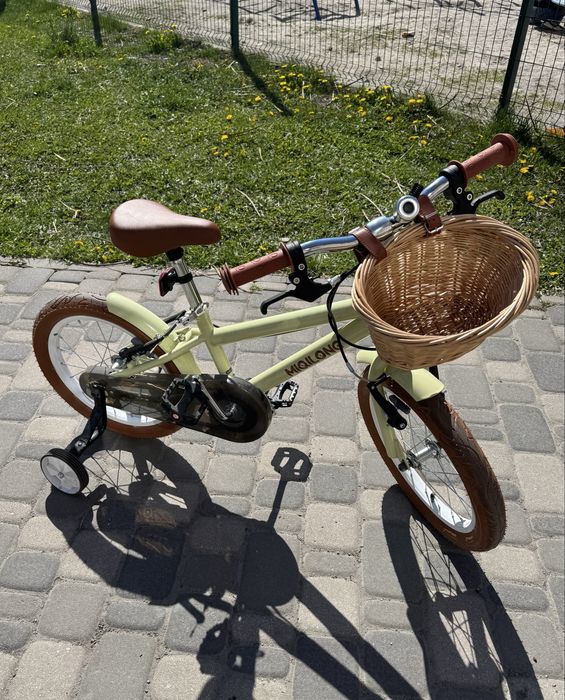 Дитячий велосипед Miqilong RM 16" БЕЖЕВИЙ