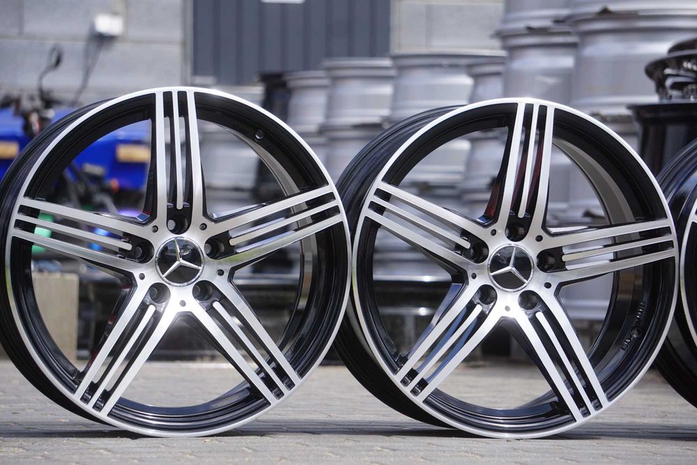 Alufelgi oryginał Rondell R.O.D Germany 5x112 8,5Jx19 et32 cb56,6mm w czarnym lakierze front cnc, nowe dekielki
