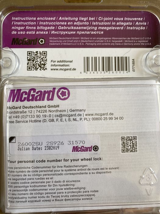 Parafuso de jante anti furto