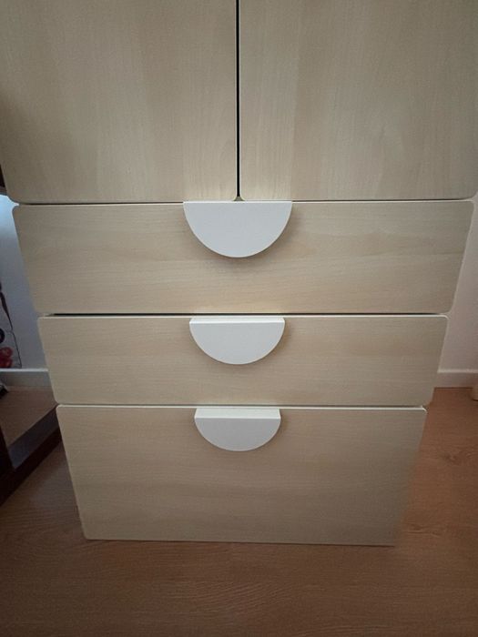 Roupeiro Ikea SMASTAD / PLATSA branco e bétula
