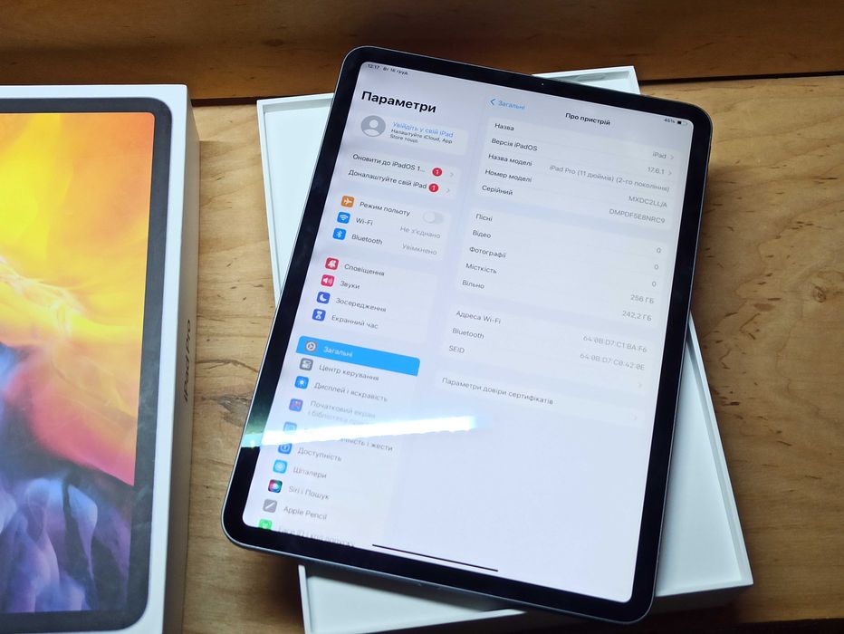 iPad pro 11 256GB 2gen 2020 опис