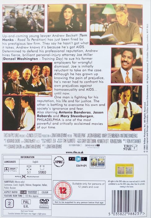 PHILADELPHIA - Tom Hanks - Denzel Washington